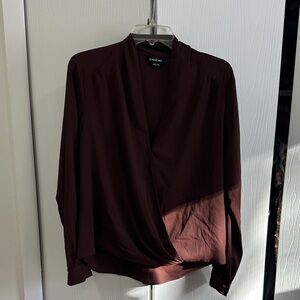 Bebe brown blouse